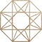 Ekena Millwork Guardian Wood Fretwork Pierced Ceiling Medallion, Red Oak, 38"OD x 14 3/4"ID x 1/4"T CMWP38X38X0250GDRO - alternate 1
